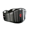 Deep squat workout belt for weightlifting hard pull with lumbar support in black