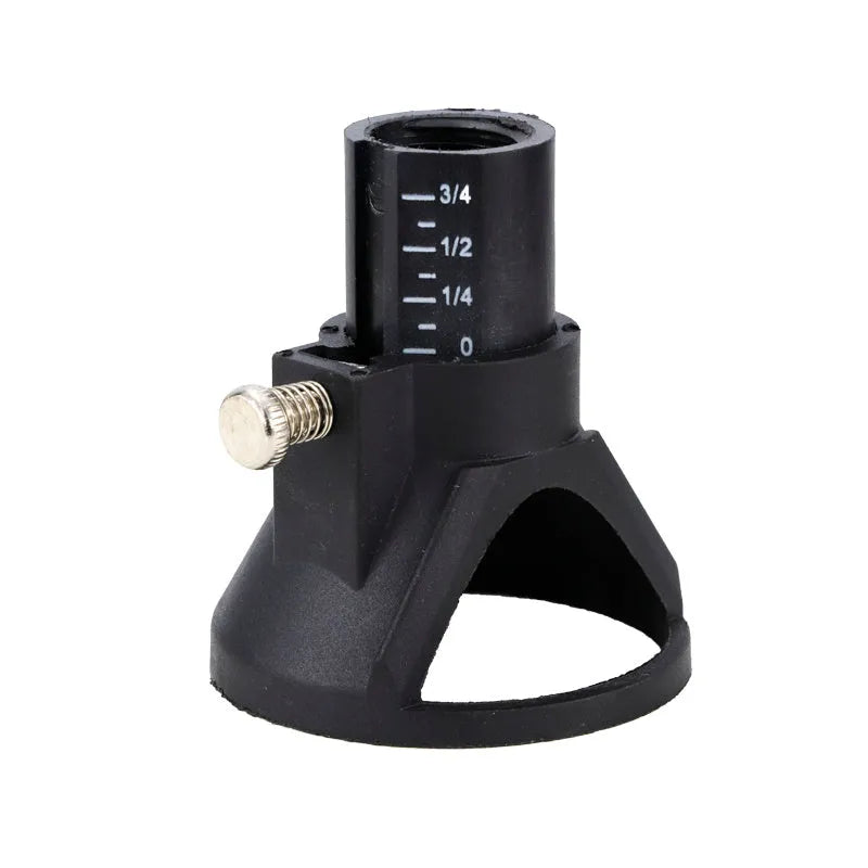 Black positioning cover protective set with three copper chucks and transparent cover for drill