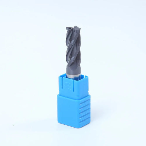 Carbide milling cutter with spiral cutting edge and straight shank