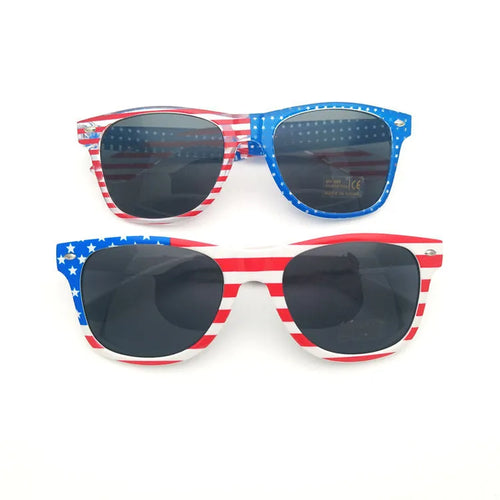 American flag glasses with metal frame and AC lenses for adult dance parties