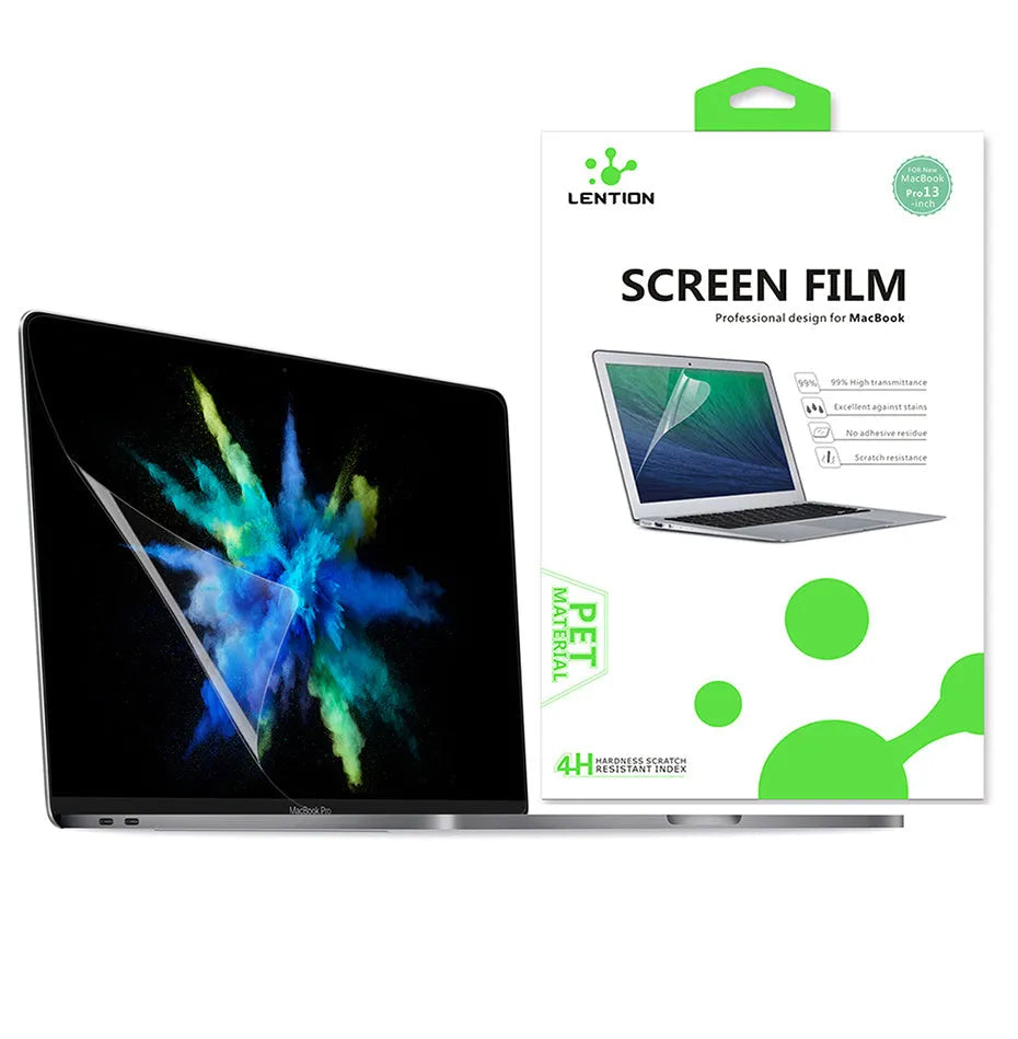 Matte screen protector film for MacBook Air and Pro models, anti-scratch and dust-proof, with hydrophobic coating