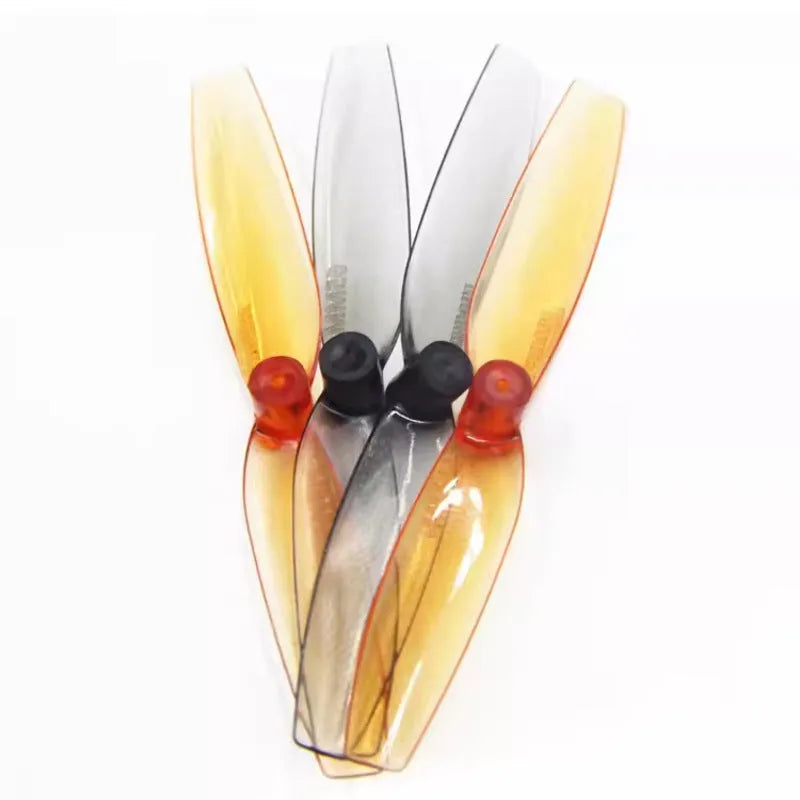 65mm two-blade PC plastic racing propeller set with positive and reverse rotation, 8 pieces