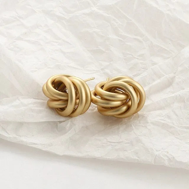Sweet simulated pearl earrings for women gold alloy geometric shape party office leisure gift choice of 18 styles A-R