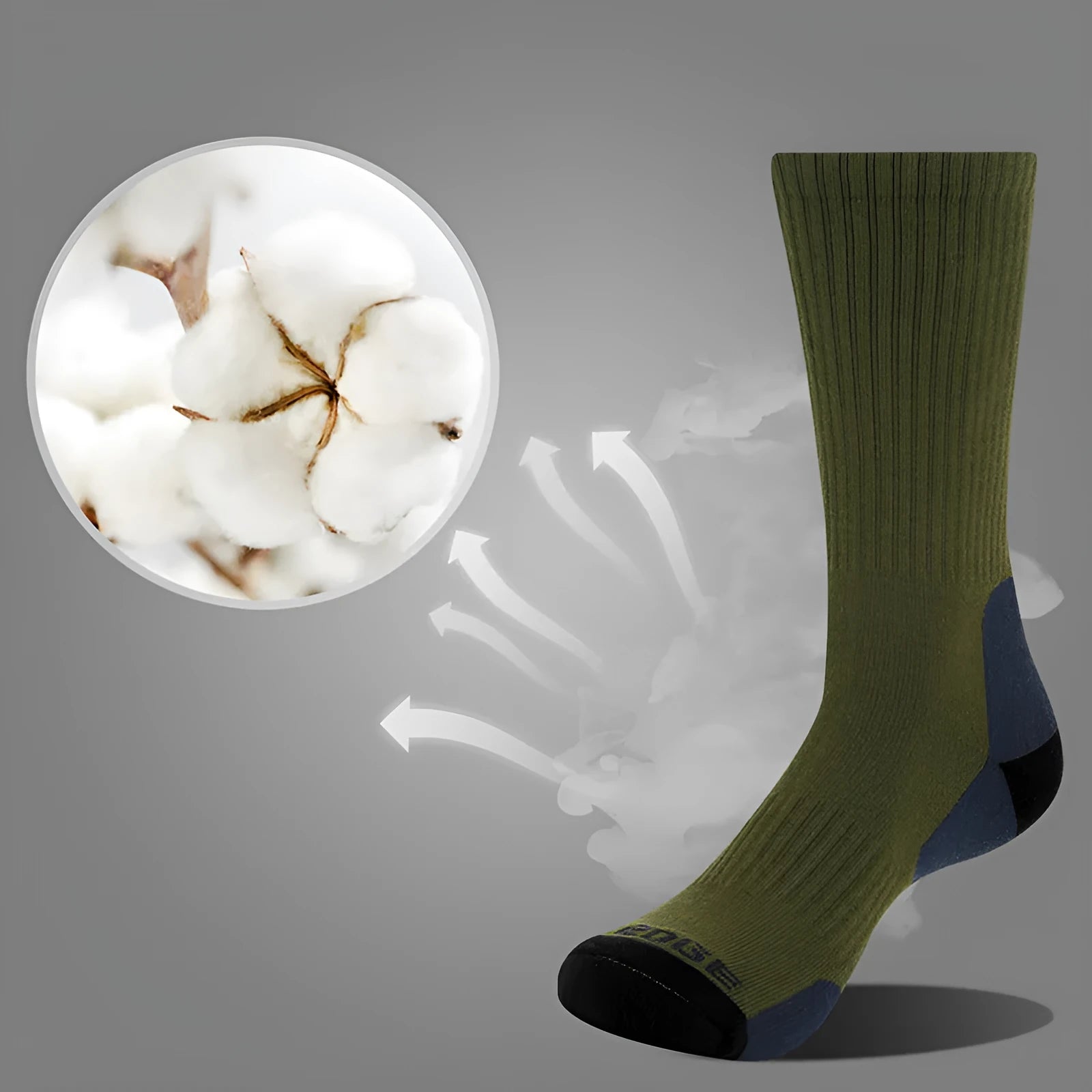 Medium tube men's basketball socks in mixed colour, combed cotton, breathable sports socks with thick cushion