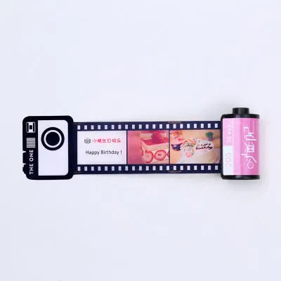 Memory colour film album in Kodak yellow wooden box with tote bag and gifts