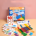 Wooden early childhood education toys in a colour box, educational aids for children