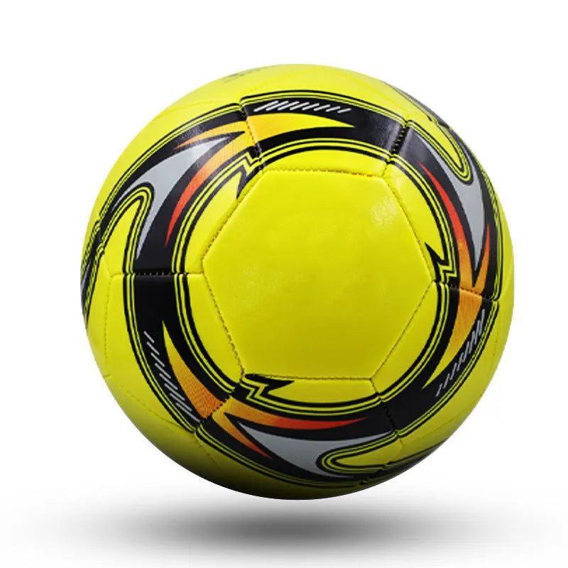 PVC football in sizes 3, 4 and 5 with machine-sewn construction for training and competition