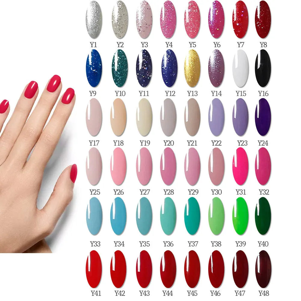 80W nail phototherapy machine set with plastic lamp and 20 gel nail polishes