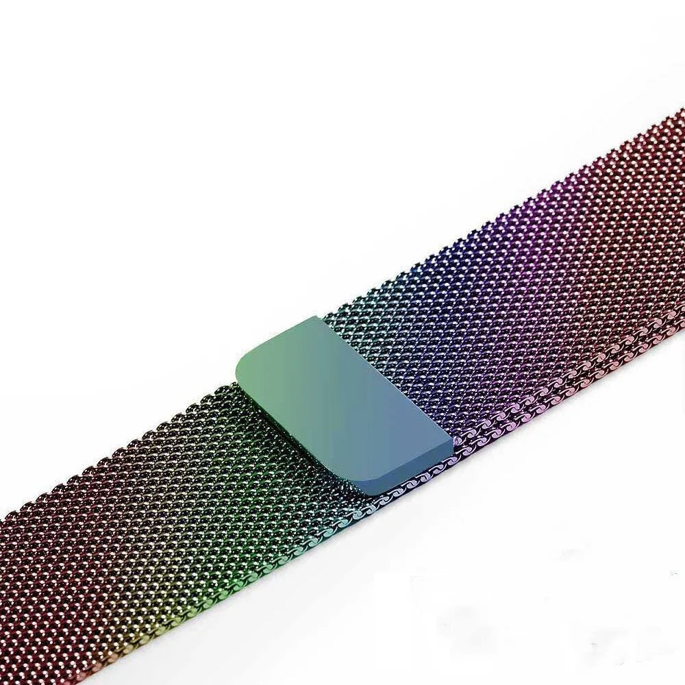 Stainless steel watch strap in silver colour for 38mm or 42mm watch cases.