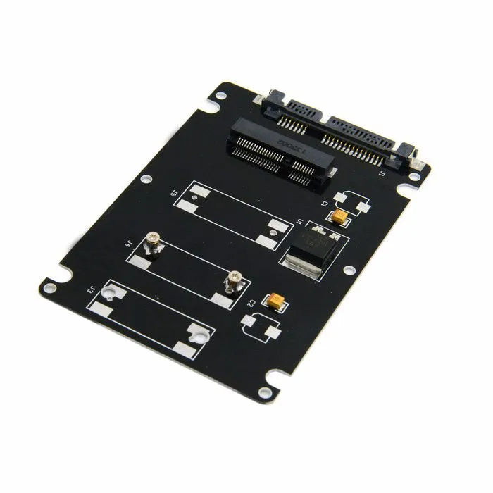 Black mSATA to SATA transfer box enclosure with 7mm thickness for notebook use