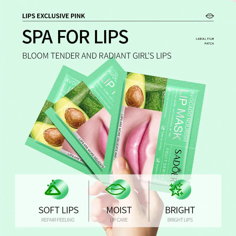 SADOER Avocado Fruit Series Lip Mask 8g Nourishing Lip Treatment for Dry Lips Universal Skin Type Standard Specification
