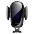 Smart car bracket mobile phone holder with adjustable gooseneck arm on car dashboard