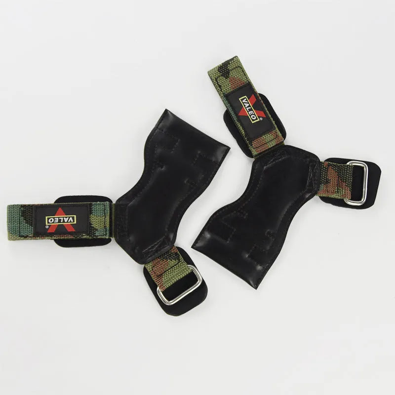 Adult athletic wristguards in black, camouflage, and red for gym workout and bodybuilding wrist protection