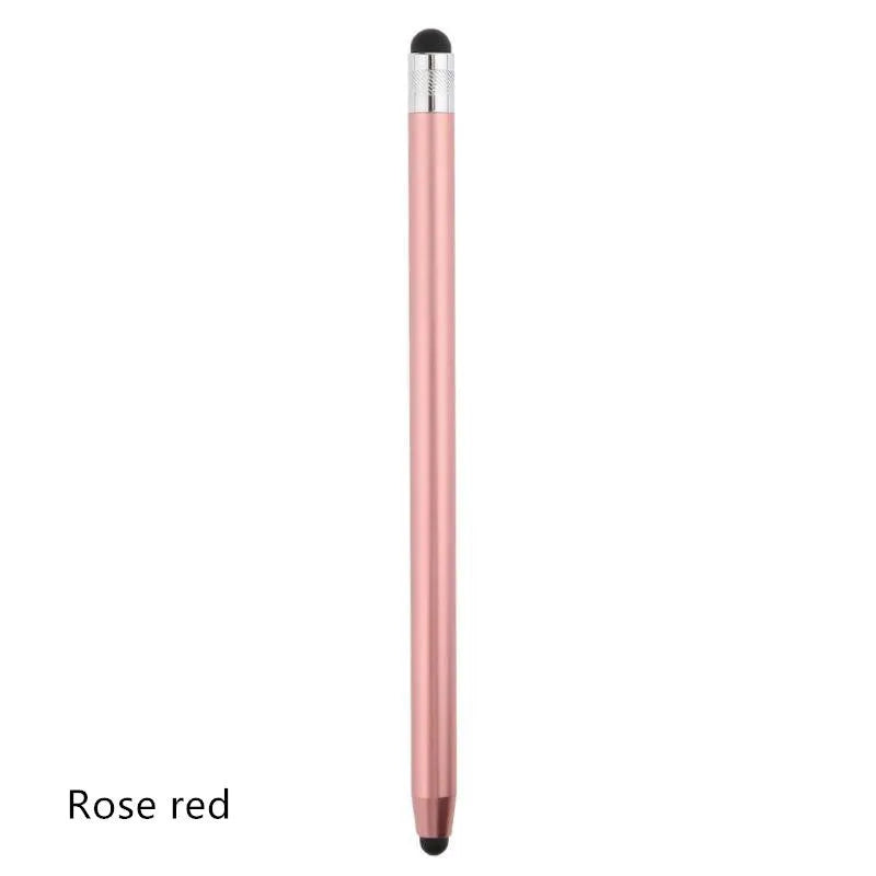 WK128 black metal double-tip capacitive stylus pen for touch screen phones and tablets