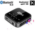 B20mini Bluetooth 5.0 lossless audio adapter transceiver with power display and stereo earphone for wireless use