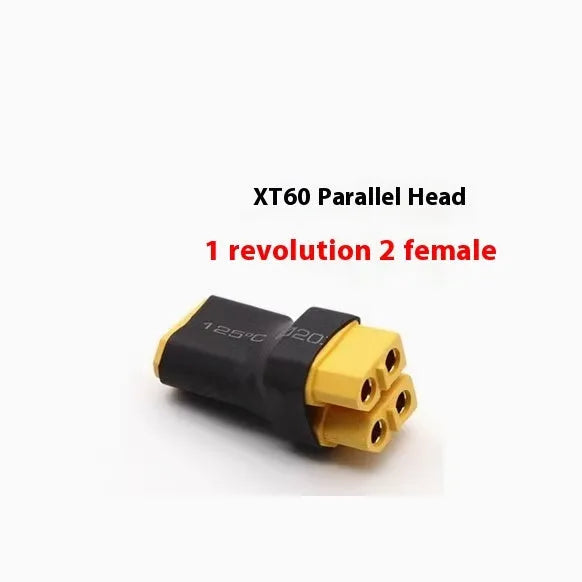 Amass T Plug XT60 parallel series converter for lithium battery packs with two connectors