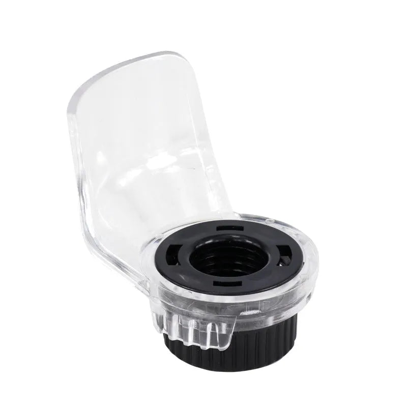 Black positioning cover protective set with three copper chucks and transparent cover for drill