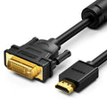 HDMI adapter cable for laptop to external display connection with round rotating cable in multiple length options