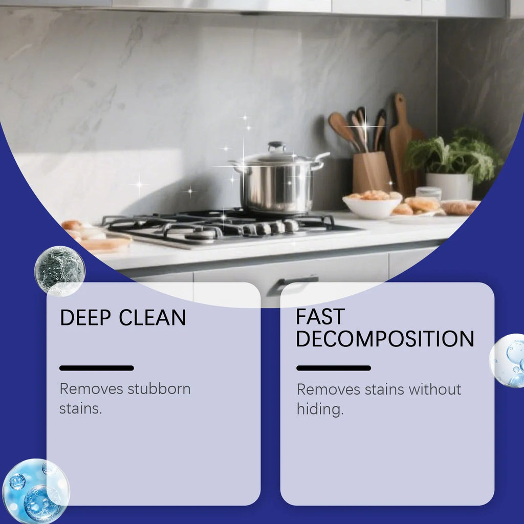 237ml household decontamination gel cleaner in white bottle for kitchen and bathroom stain removal
