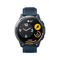 Smart watch with call functionality and dual band GPS on wrist showing 1.43-inch touchscreen display