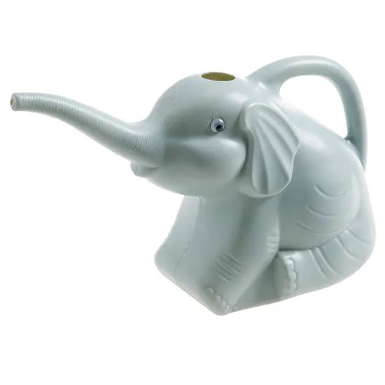 Elephant-shaped watering can for children with long nozzle in pink blue or green colours