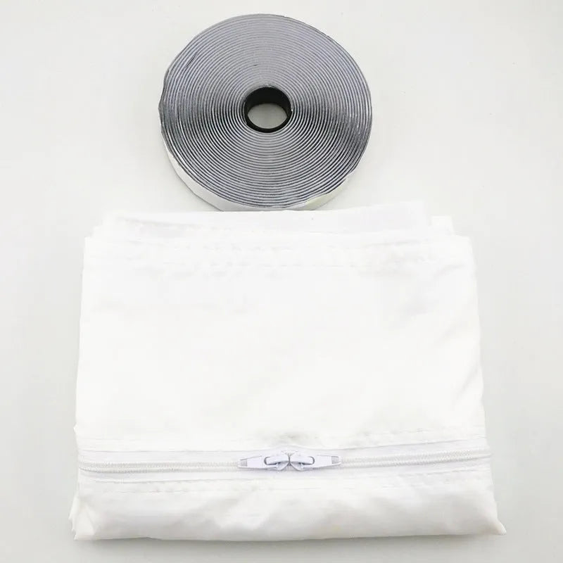 AirLock sealing plate window baffle for portable air conditioner 400 cm perimeter silver grey colour