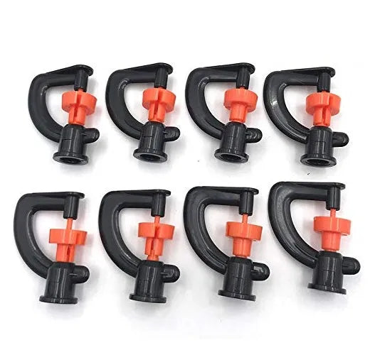 G-type orange wheel water-saving micro-sprinkler irrigation nozzle with rotating head for 360 degree spray