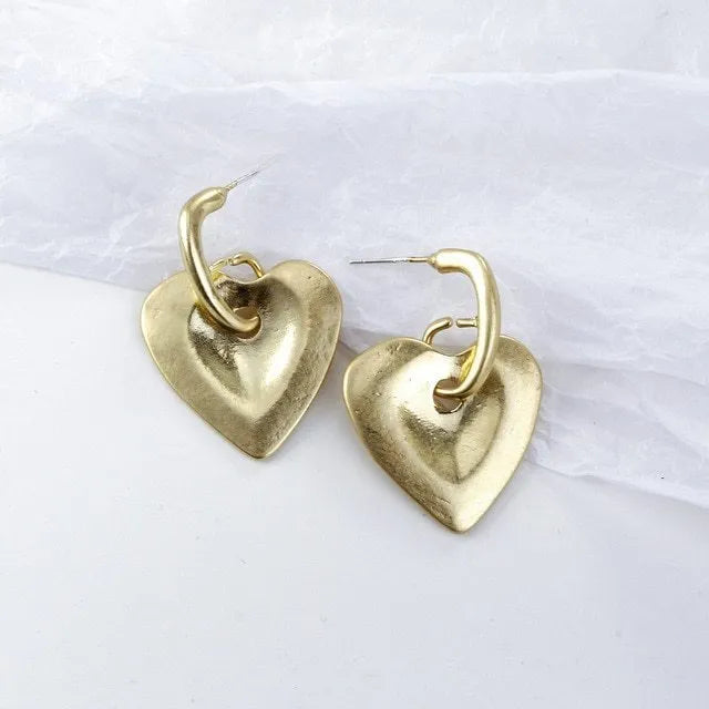 Sweet simulated pearl earrings for women gold alloy geometric shape party office leisure gift choice of 18 styles A-R