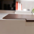 Large PVC leather desk mat mouse pad 700x450x3mm non-slip writing pad for office and gaming black brown