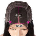 A woman wearing a Star Fashion style human hair lace front wig with a 4x4 lace frontal.