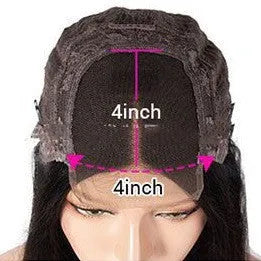 A woman wearing a Star Fashion style human hair lace front wig with a 4x4 lace frontal.
