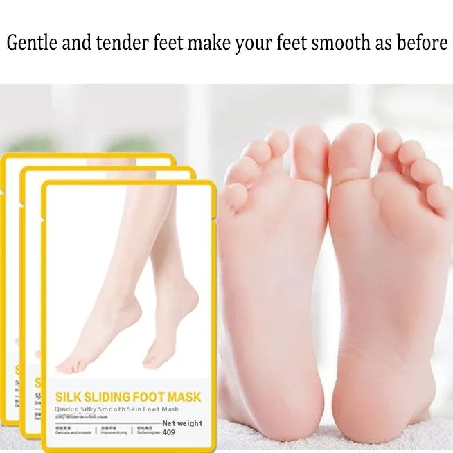 Qinduo foot care exfoliating sheet mask 40g nicotinamide treatment membrane of foot colour