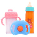 Plastic doll bottle nipple toy for 14-18 inch dolls in bear blue combination
