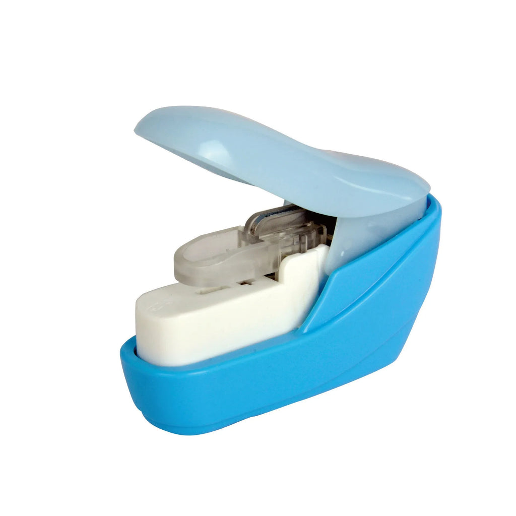 Stapler-Free Stapler ABS Plastic Embossed Binder for Home Office School Use Compact Paper Fastener Up to 8 Sheets Eco-Friendly No Need for Staples Random Colour