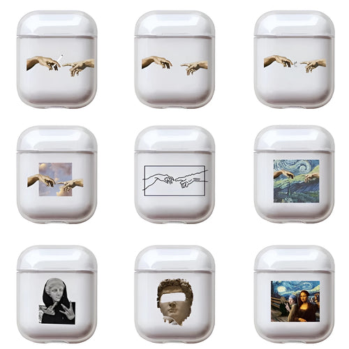 Clear transparent plastic protective cover for Apple AirPods and AirPods Pro charging case