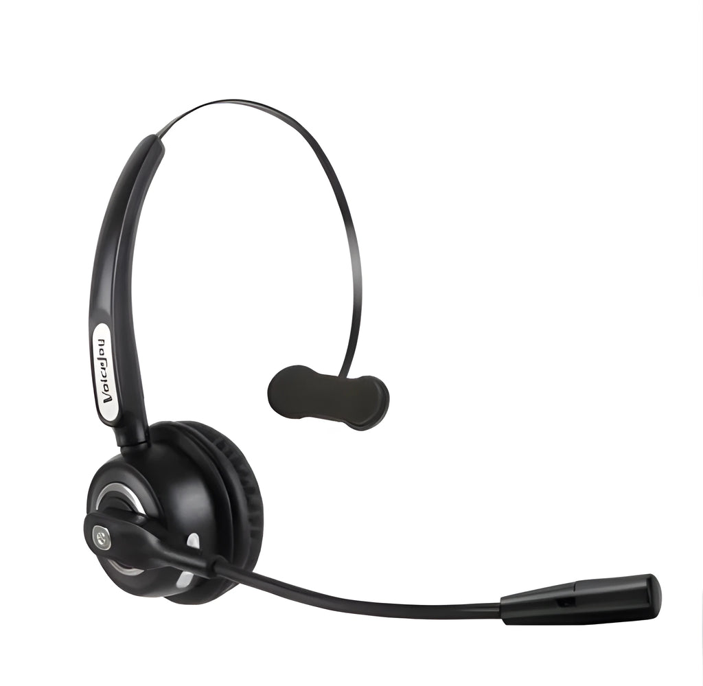 Bluetooth headset with microphone for truck drivers featuring noise cancellation technology