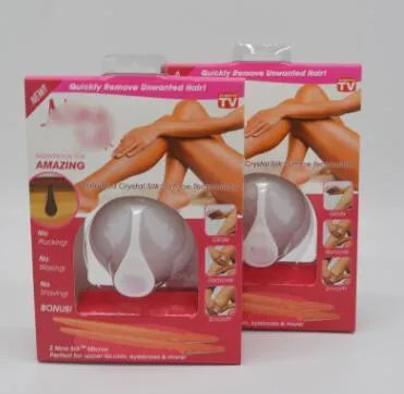 Hair remover manual shaver with white and rose red ABS plastic body on blister card packaging