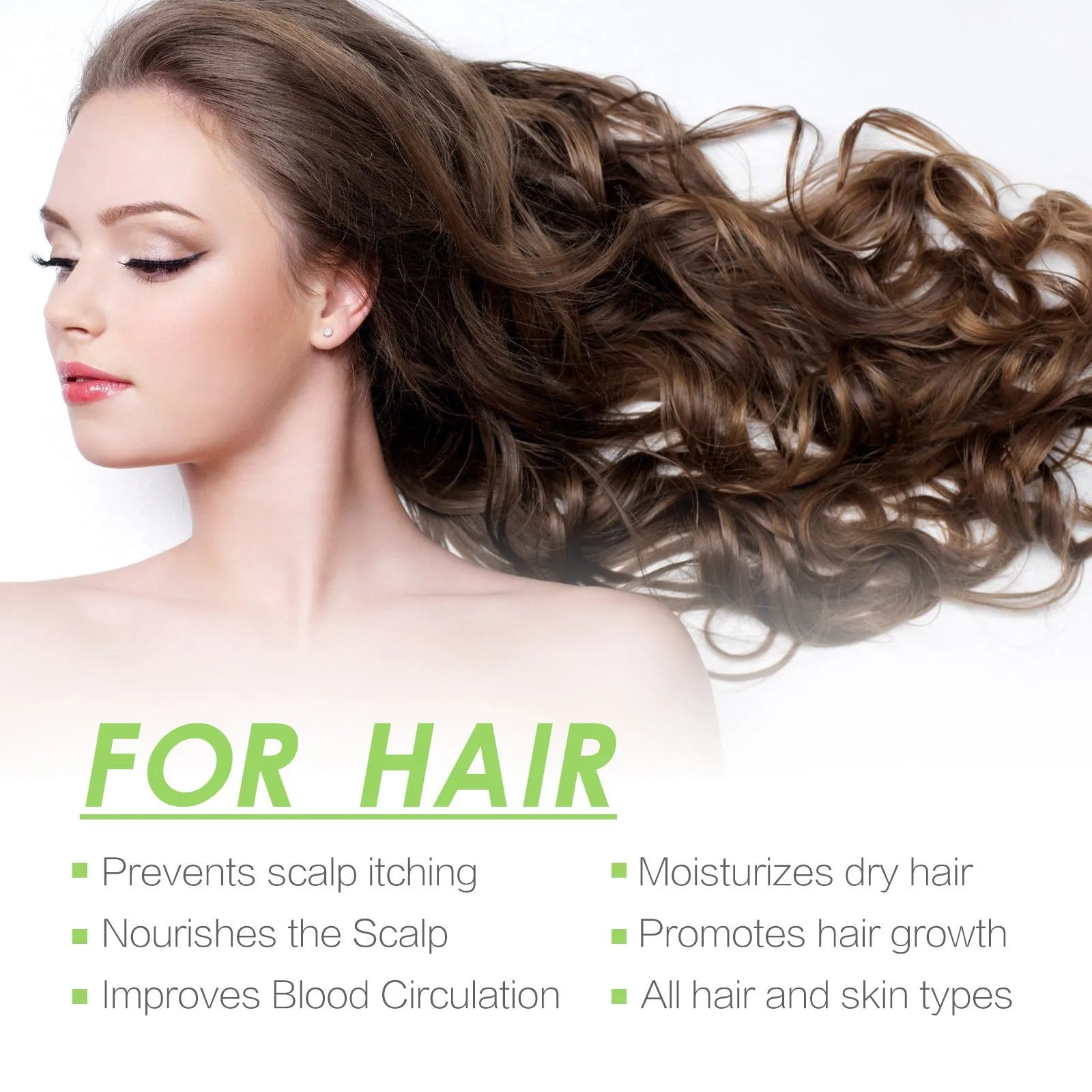 Rosemary hair care essential oil 100ml bottle with anti-frizz and split end care formula
