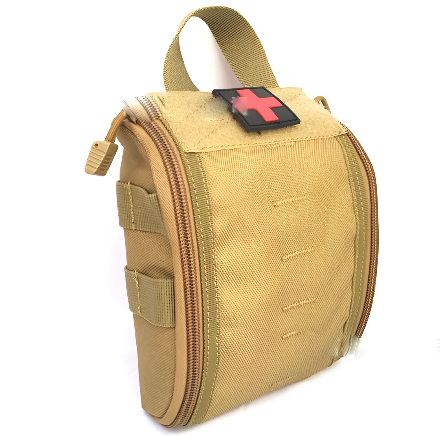 Tactical medical kit for outdoor first aid containing sterile supplies and medicines