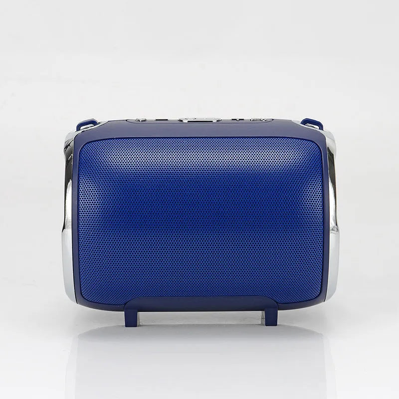 Portable plug-in USB sound card reader with subwoofer speaker in black, blue, golden, red, or silver metal casing
