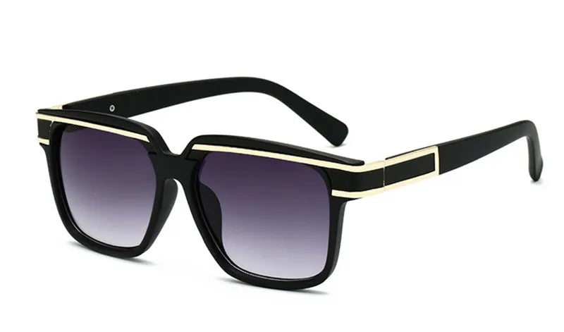 Men's sunglasses with PC plus metal frame in general style, UV400 protection, multiple colour options