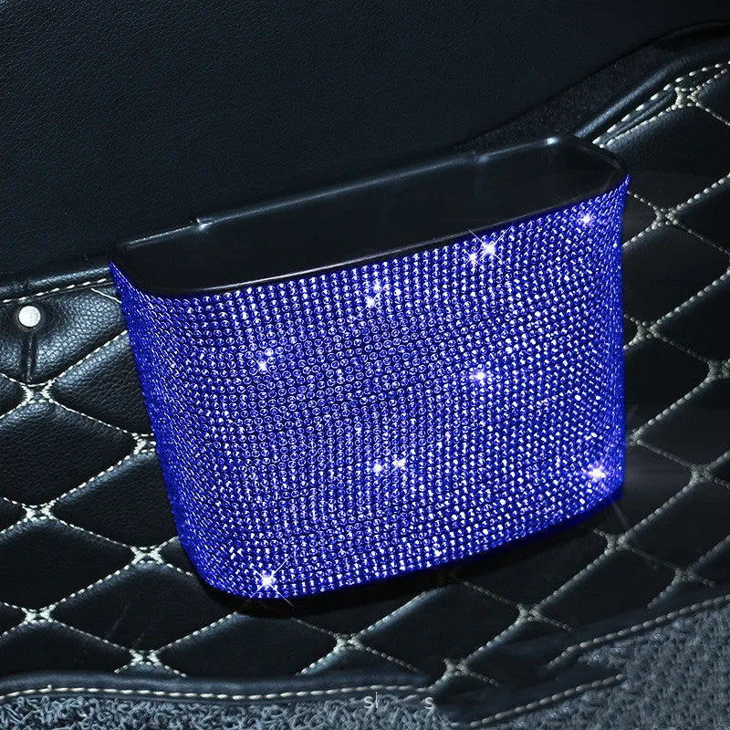 Hot drilling rhinestone steering wheel cover set with shoulder pad and gear cover for car interior