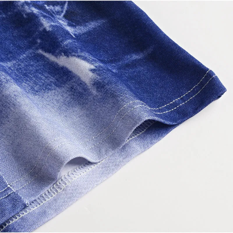 Cotton men's body sculpting boxer briefs in light blue with breathable knit and hip lift design
