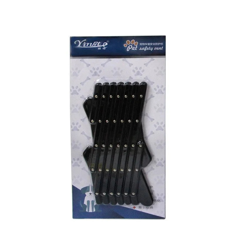 Pet retractable fence in black S size on a white background