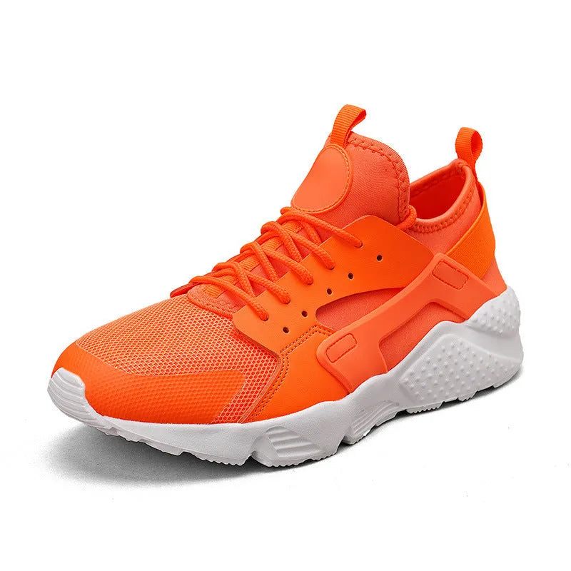 Men's low-top mesh casual shoes with cross shoulder straps and lace-up closure