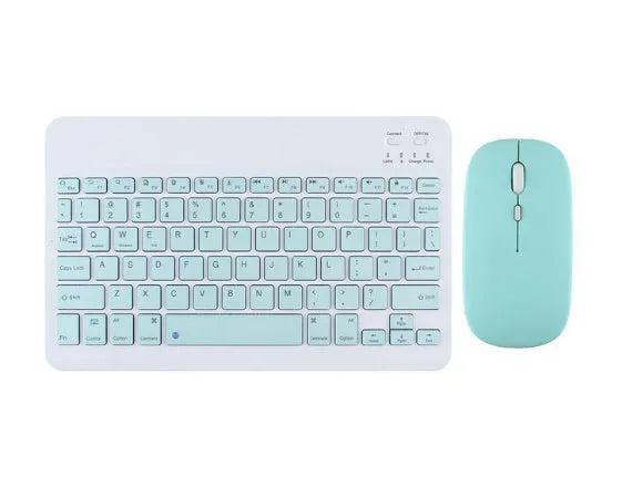 Bluetooth keyboard for Android tablets in multiple colours including white, green, and pink