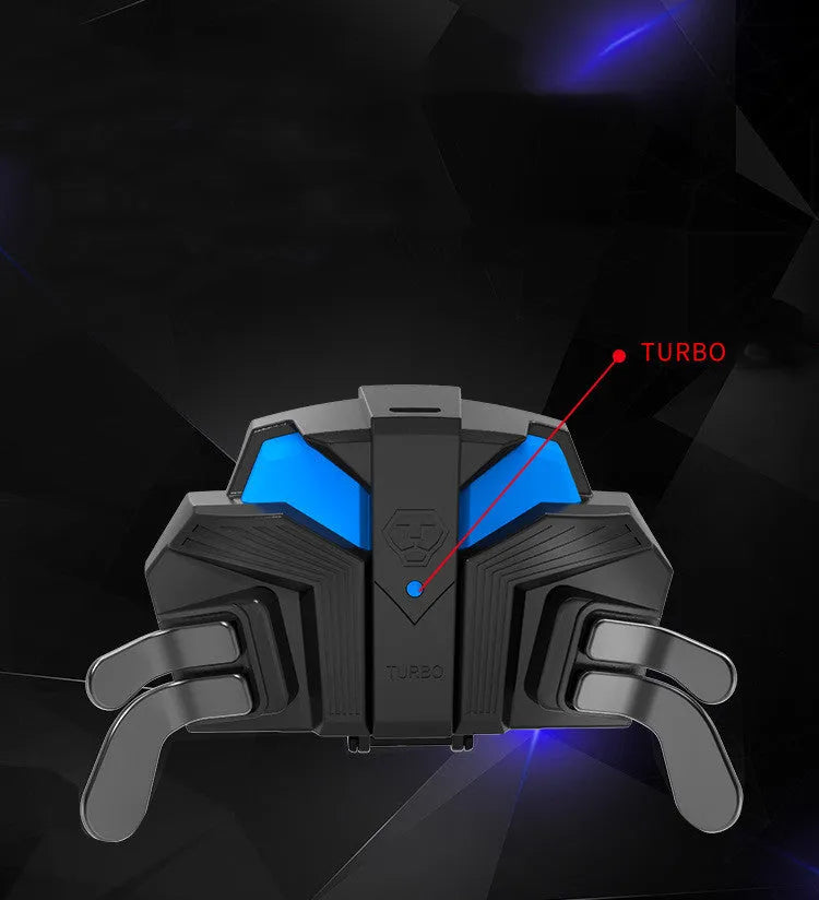 Black PS4 controller back button attachment with a long wired cable connected to a PS4 controller.