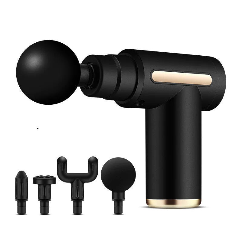 Direct Supply electric neck mask gun percussion massager in Black and Grey colour options with neck pad attachment