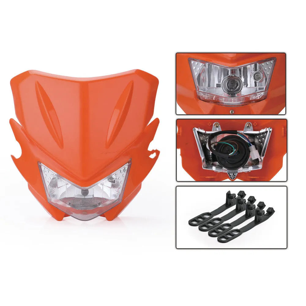 SPEEDPARK universal motorcycle headlight headlamp fairing plastic 35W for KTM dirt bike