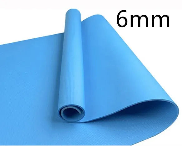 EVA composite yoga mat in multiple colours showing 4mm and 6mm thickness options